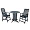 Highwood Usa Weatherly 3pc Round Counter Height Outdoor Patio Furniture Dining Set AD-CNW36-FBE - alternate 1